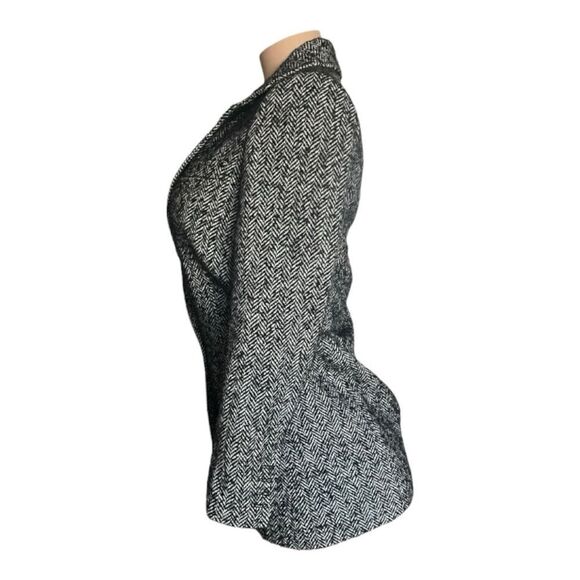 Rebecca Minkoff Women's Black and White Herringbone Blazer - Picture 4 of 9
